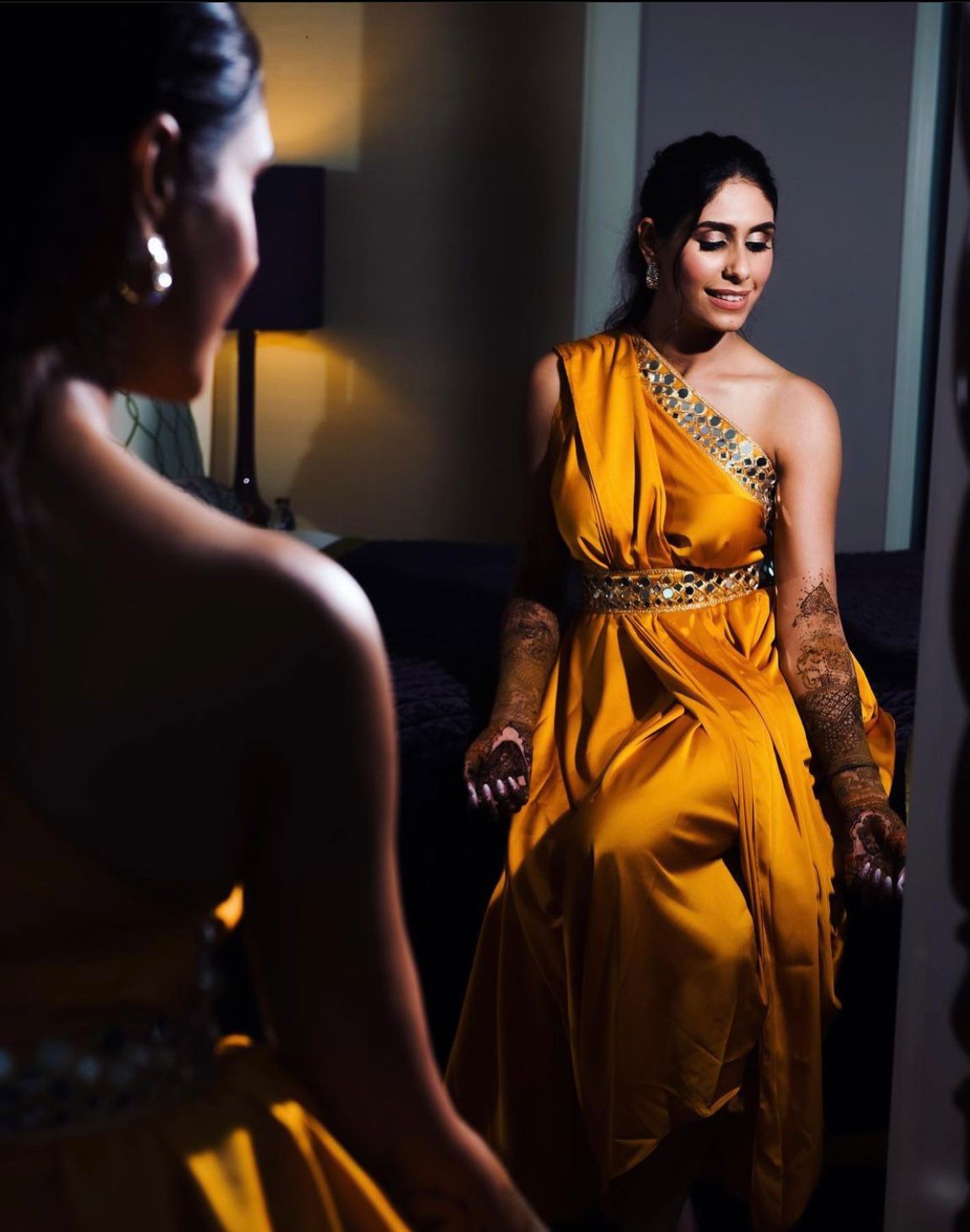 best mehendi outfit for brides